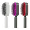 Self-Cleaning Hair Brush – One-Press Hair Release