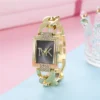 S41034d5a0f0c4e82b167daa748970a56s.webp UTHAI Watch Women Square Diamond Inlaid Square Light Luxury Fashion Quartz Watches Metal Female Bracelet Wristwatch Girl Clock