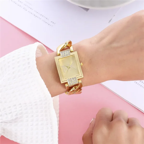 S50c926cd5547483290e35f7c522e593av.webp UTHAI Watch Women Square Diamond Inlaid Square Light Luxury Fashion Quartz Watches Metal Female Bracelet Wristwatch Girl Clock