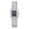 S528966c49259467dbdcad4f673ef1cc2C.webp 2026 Fashion Luxury Square Black White Rhinestone Digital Square Alloy Dial Quartz Women's Watch