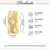 6PCS Set Luxury Watch Women Ring Necklace Earring Rhinestone Fashion Wristwatch Casual Ladies Watches Bracelet Set Clock