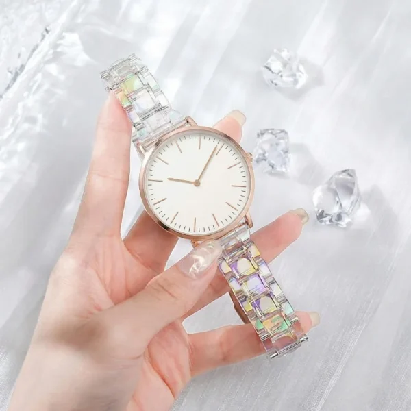 S96973667896d4e8ea9b900ddf0e9f5adR.webp Fashion Watches for Women Simple Style Analog Ladies Quartz Wristwatches Unique Clear Band Woman Girls Watch Clock Gift Montre