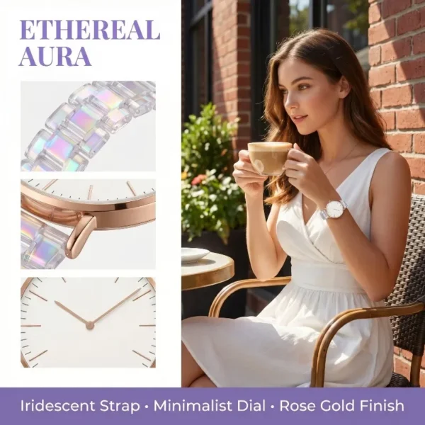 Sb908a026a0244acea54d342ee3cda39fp.webp Fashion Watches for Women Simple Style Analog Ladies Quartz Wristwatches Unique Clear Band Woman Girls Watch Clock Gift Montre