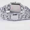 Sdc2db2dcd58342a29160f64a24882f53z.webp 2026 Fashion Luxury Square Black White Rhinestone Digital Square Alloy Dial Quartz Women's Watch