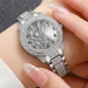 2Pcs/Set Unisex Jewelry Watches Women's Wristwatch Accessories Silver Fashion Business Elegant Classic Exquisite Retro Light Luxury Rhinestone Luxury Bracelet Watch Set Y2K Suitable for Daily Outfits, Travel, Perfect Holiday Gift