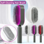 Self-Cleaning Hair Brush – One-Press Hair Release